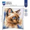 Kruissteekkussen kit Siamese Cat