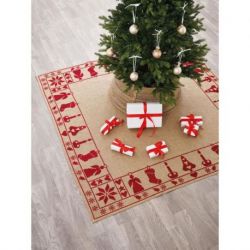 Permin 45-5276 Borduurpakket Kerstboomrok vierkant