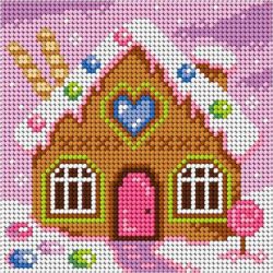 Voorbedrukt stramien Peperkoekhuis