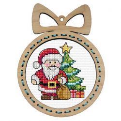 Kruissteek telpakket Kerstman