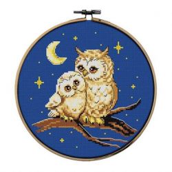 Kruissteek telpakket Uilen 20cm