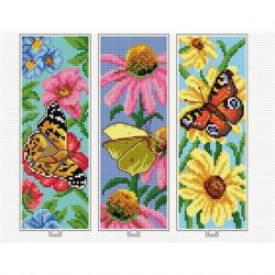 Kruissteek telpakket Vlinders 3 ontwerpen