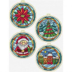 Kruissteek telpakket Kerst 4 ontwerpen