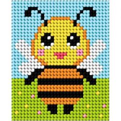 My First Embroidery voorbedrukt stramien Bij