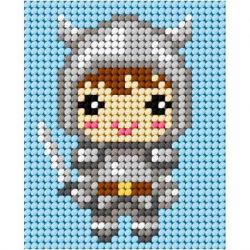 My First Embroidery voorbedrukt stramien Ridder