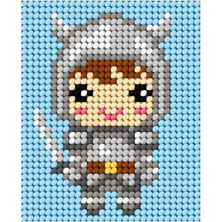 My First Embroidery voorbedrukt stramien Ridder