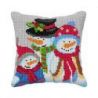 Voorbedrukt kruissteek kussenpakket Sneeuwpoppen