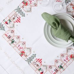Borduurpakket tafelkleed Weihnachtsmarkt