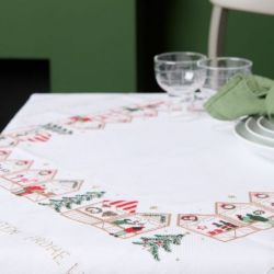 Borduurpakket tafelkleed Weihnachtsmarkt