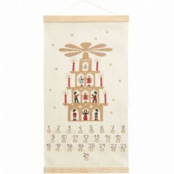 Borduurpakket adventskalender lichtpiramide