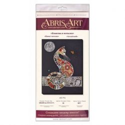 Kralenborduurpakket Cat and moth (Deco Scenes) Abris Art AB-794