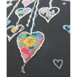 Kralenborduurpakket Birds in love (Deco Scenes) Abris Art AB-872