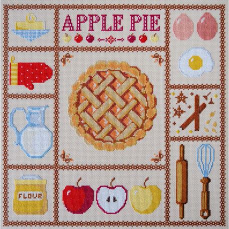 Borduurpakket "Apple pie" 35x35 cm AH-280