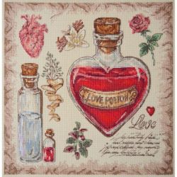Borduurpakket "Recipe for love" 30x30 cm AH-283