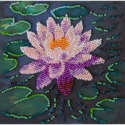 Kralenborduurpakket "Water lily" 15x15 cm AM-262