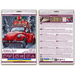 Kralenborduurpakket "Holiday Delivery" 20x20 cm AMB-125