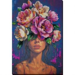 Kralenborduurpakket "Blooming Thoughts" 26x39 cm AB-958