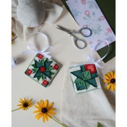 Decoratie "Rosebud" 13.2x6.6 cm ABT-045