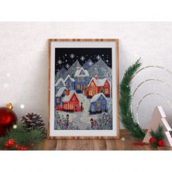 Borduurpakket "The night before Christmas" 19x26 cm AH-302