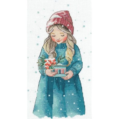 Borduurpakket "Winter Girl" SAND-37