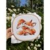 Borduurpakket "Red foxes" SANR-54