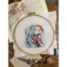 Borduurpakket "Grandma and Santa Claus" 13,5х13,5 cm SANB-26
