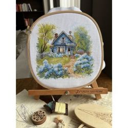 Borduurpakket "At the country house" 17.5 x 17 cm SANN-37