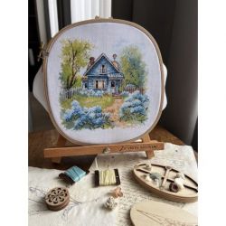 Borduurpakket "At the country house" 17.5 x 17 cm SANN-37