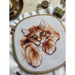 Borduurpakket "Red happiness" 17x18.5 cm SANR-56