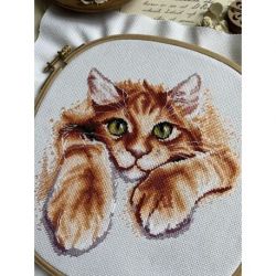 Borduurpakket "Red happiness" 17x18.5 cm SANR-56