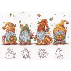 Borduurpakket "Autumn gnomes" 32х21,5 cm SANO-34