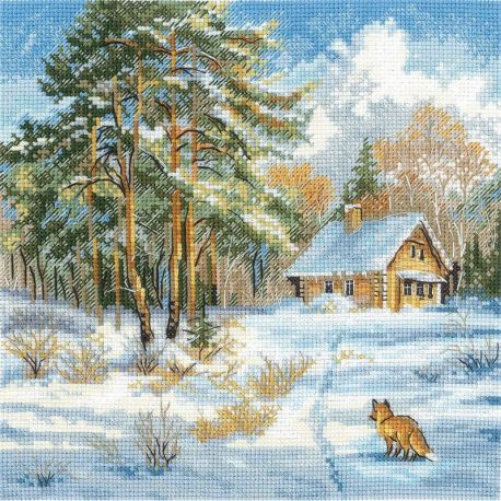 Borduurpakket "Frost and sun" 19 х 19 cm SANM-42