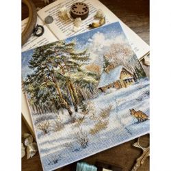 Borduurpakket "Frost and sun" 19 х 19 cm SANM-42
