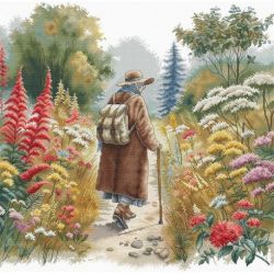 Borduurpakket Floral Path AVA-P107