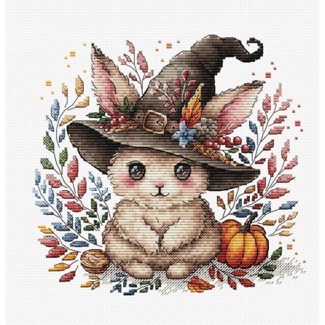 Borduurpakket Magic Bunny in Autumn AVA-P075