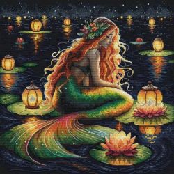 Borduurpakket "The Mermaid's Sanctuary" 28.57x28.57 cm AVA-P091
