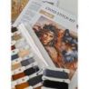 Borduurpakket "The Worrior and the Wolf" 31.75 x 31.75 cm AVA-P076