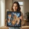 Borduurpakket "Celestial Lion" 31.75 x 31.75 cm AVA-P194