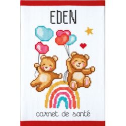 Voorbedrukt pakket - Mon petit monde arc en ciel - Protège carnet de santé