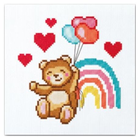 Voorbedrukt pakket - Mon petit monde arc en ciel - Tableautin