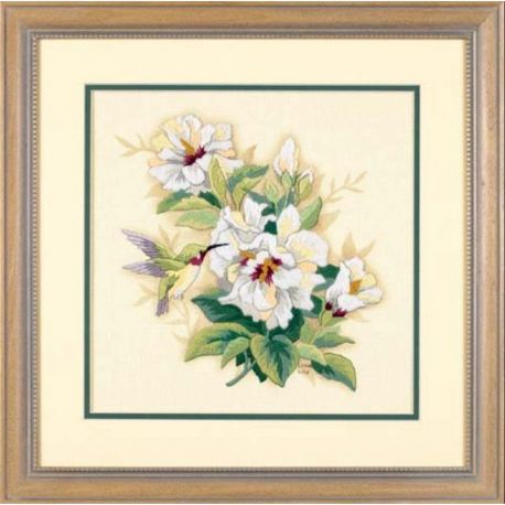 Borduurpakket Hibiscus Floral D1544