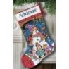 Borduurpakket Cute Carolers Stocking D08751