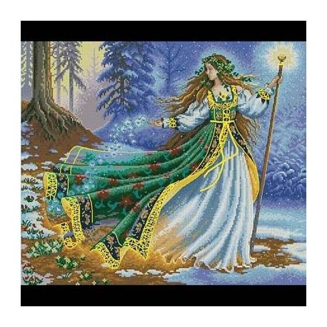 Borduurpakket Woodland Entrantress D35173