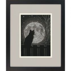 Borduurpakket "Black Moon Cat" D70-65212