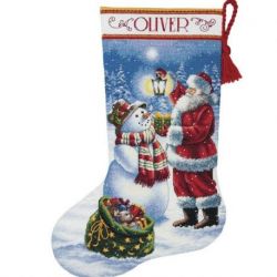 Borduurpakket Holiday Glow Stocking D70-08952