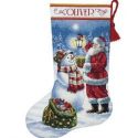 Borduurpakket Holiday Glow Stocking D70-08952