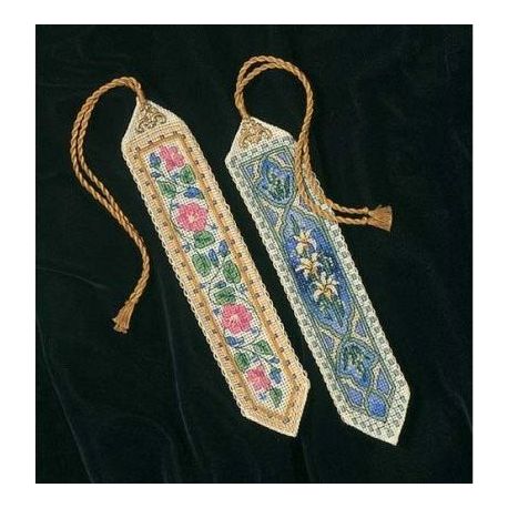 Borduurpakket "Elegant Bookmarks" set of 2  D06783