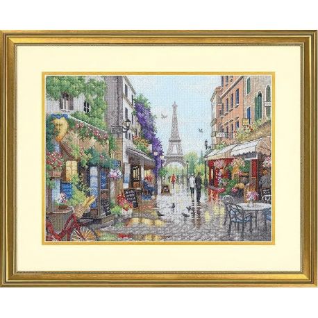 Borduurpakket "Paris Scene" 38x27 cm D70-35438