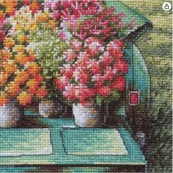 Borduurpakket "Flowers for Sale" 22x30 cm D70-35440