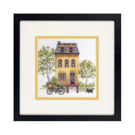 Borduurpakket "Yellow House" D70-65226
